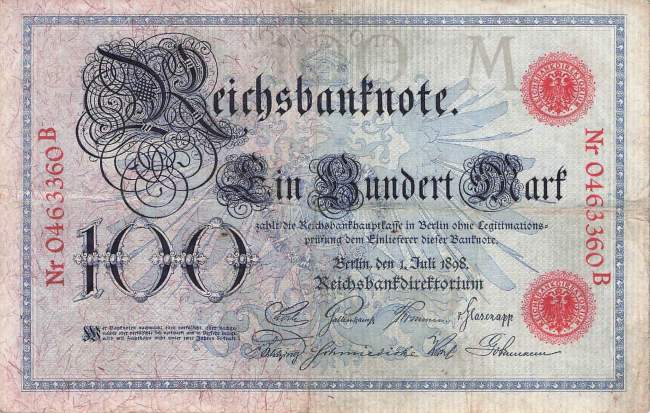 100 Mark 1898 M/B Ro.17